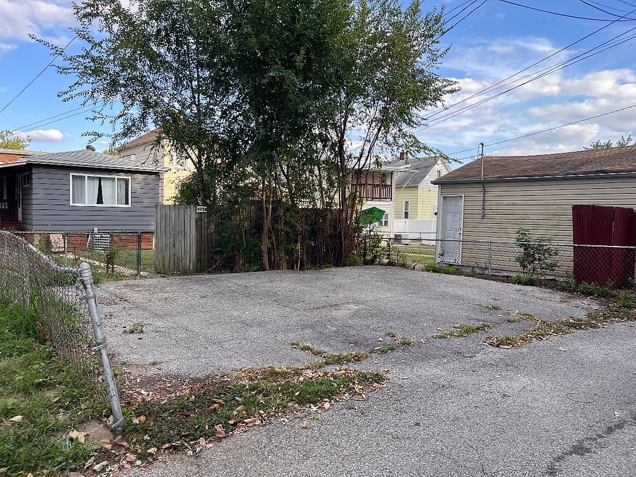 Double wide private parking space behind unit.