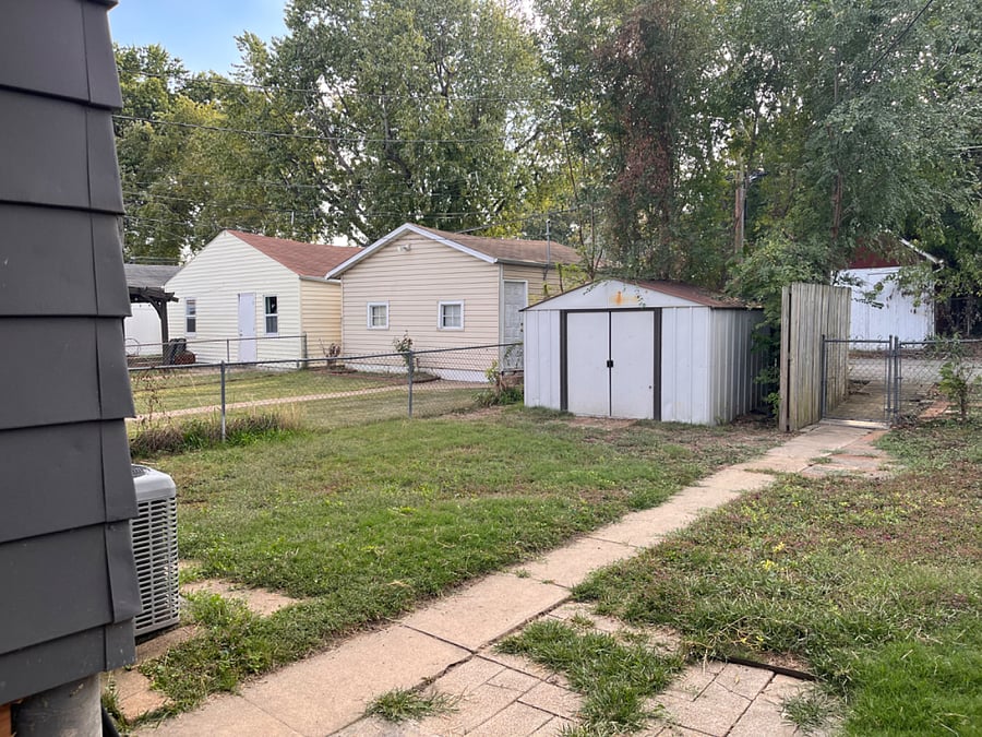 Fenced in yard