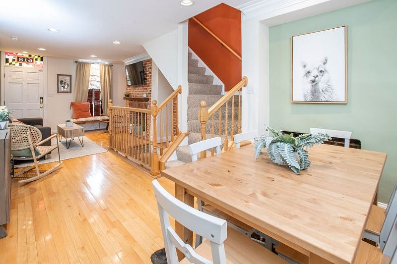 First floor is open concept