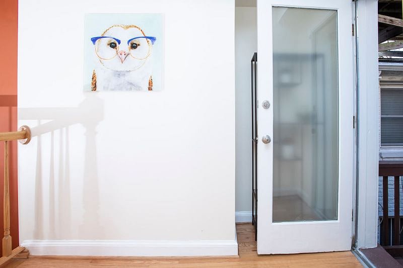 Doorway to back deck