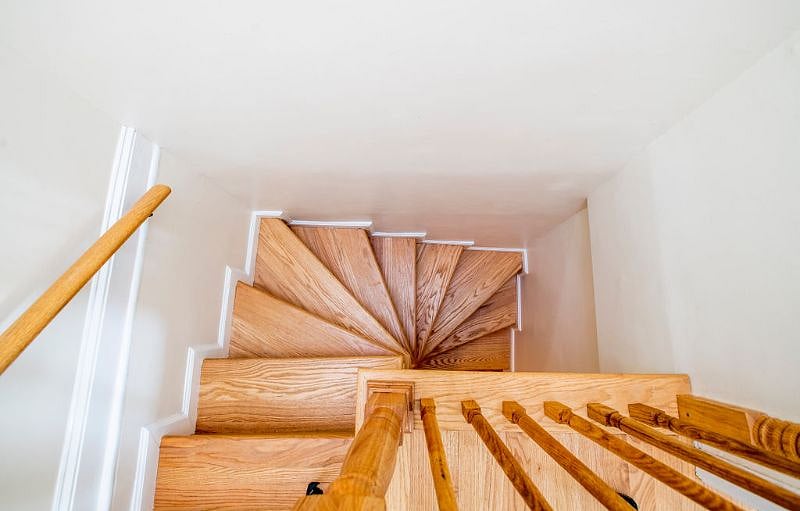 Spiral staircase from 2nd floor to 3rd floor