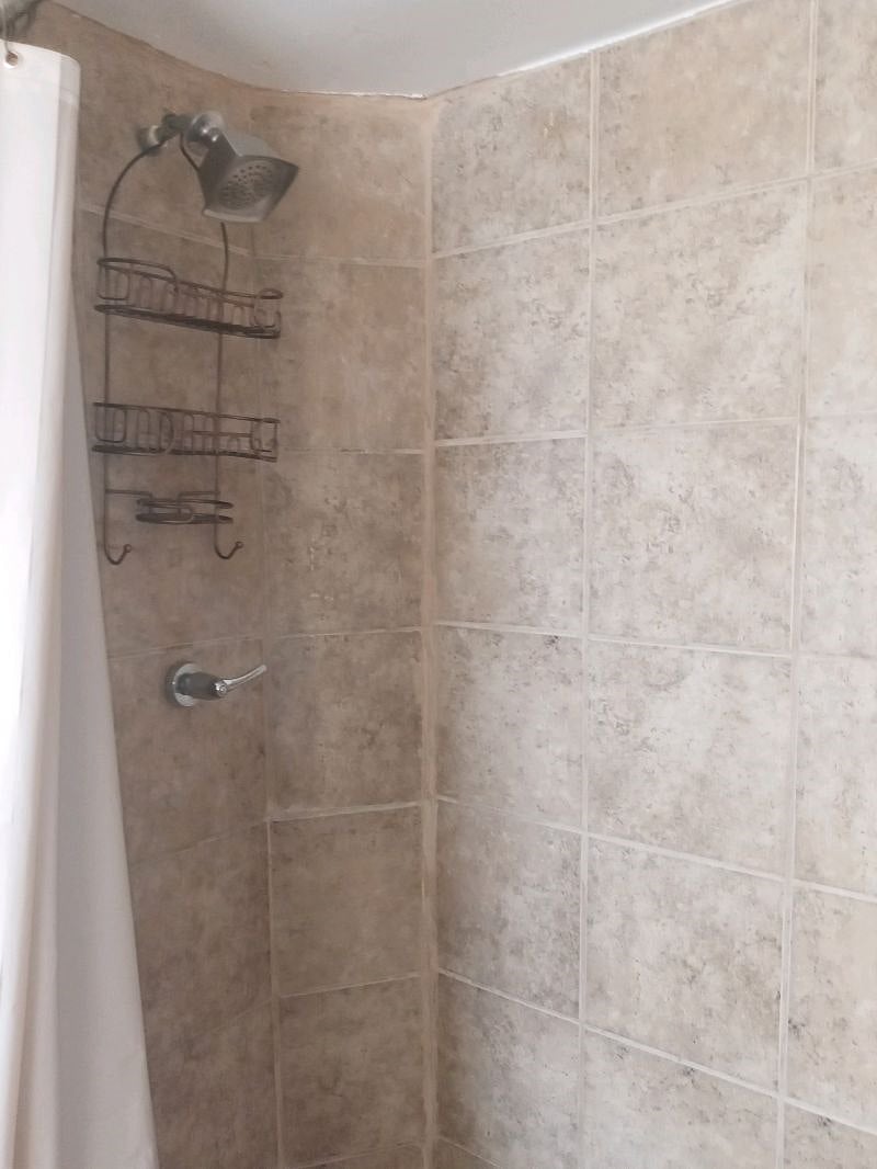 Shower in the bathroom.
