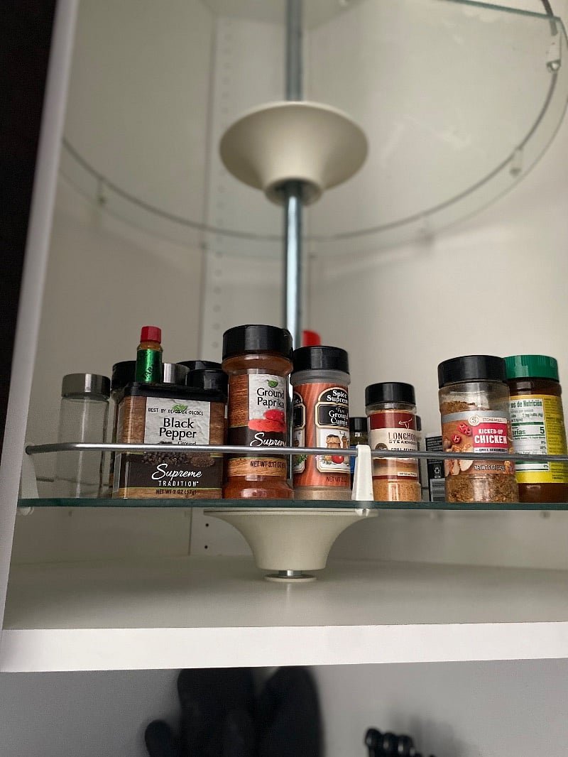 Several spices available for use. 