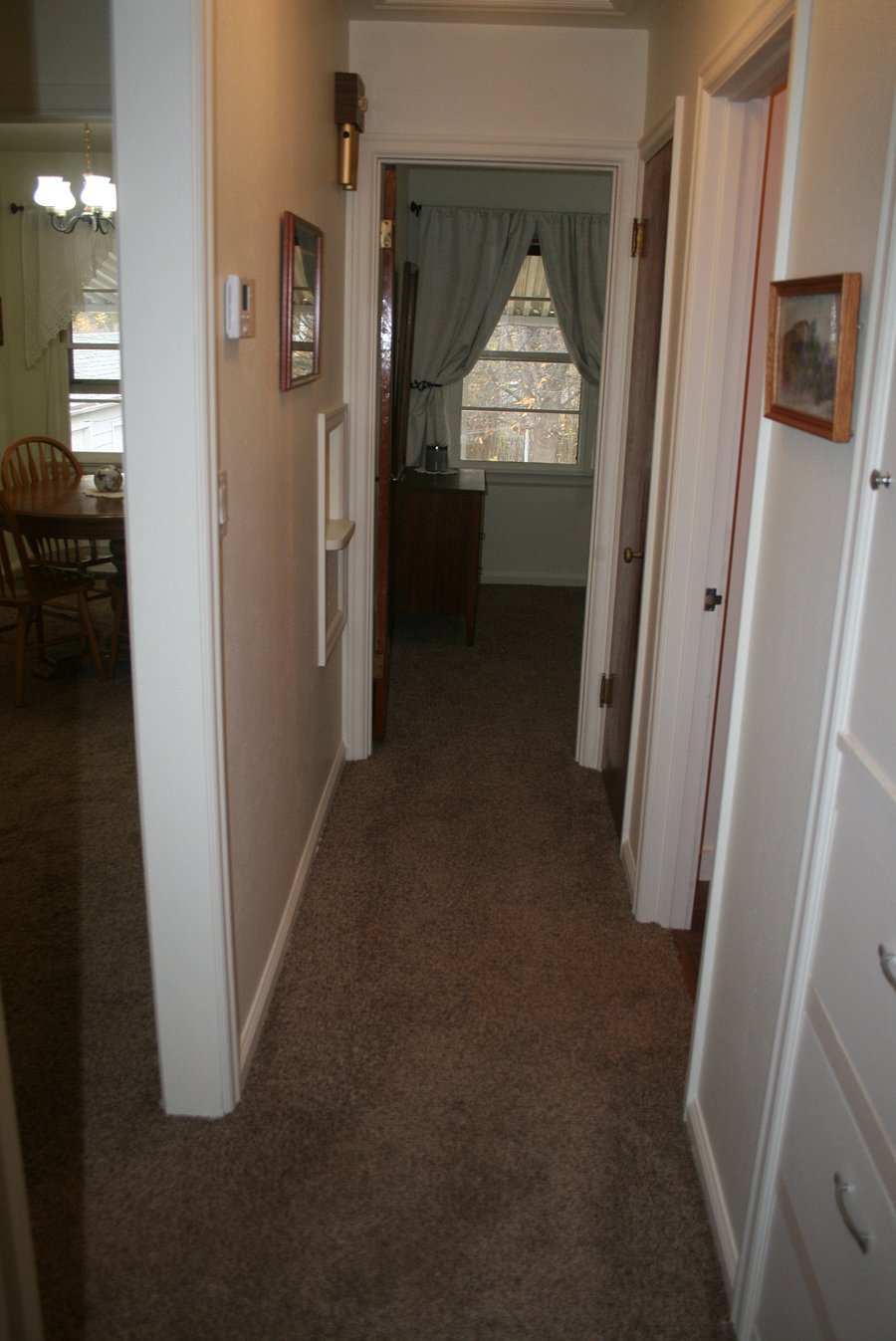 Hallway into Bedroom 2 (Full bed)