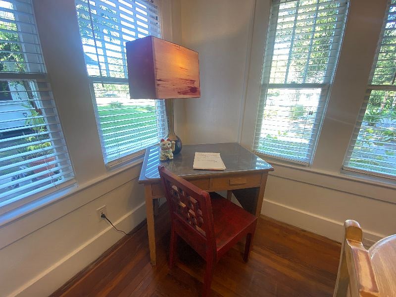 Dedicated workspace with nature views.
