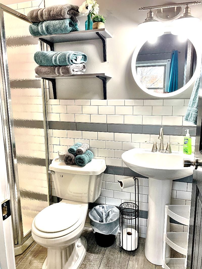 Tiled bathroom