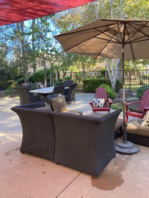 Plenty of room to relax in the backyard