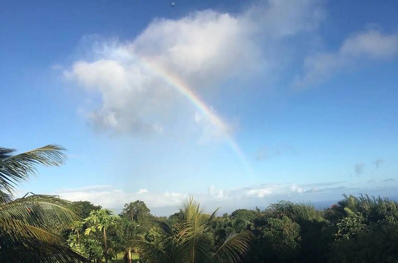 Rainbows could magically appear at any time! Aloha!
