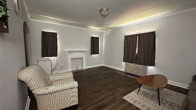 Light blocking shades in living room