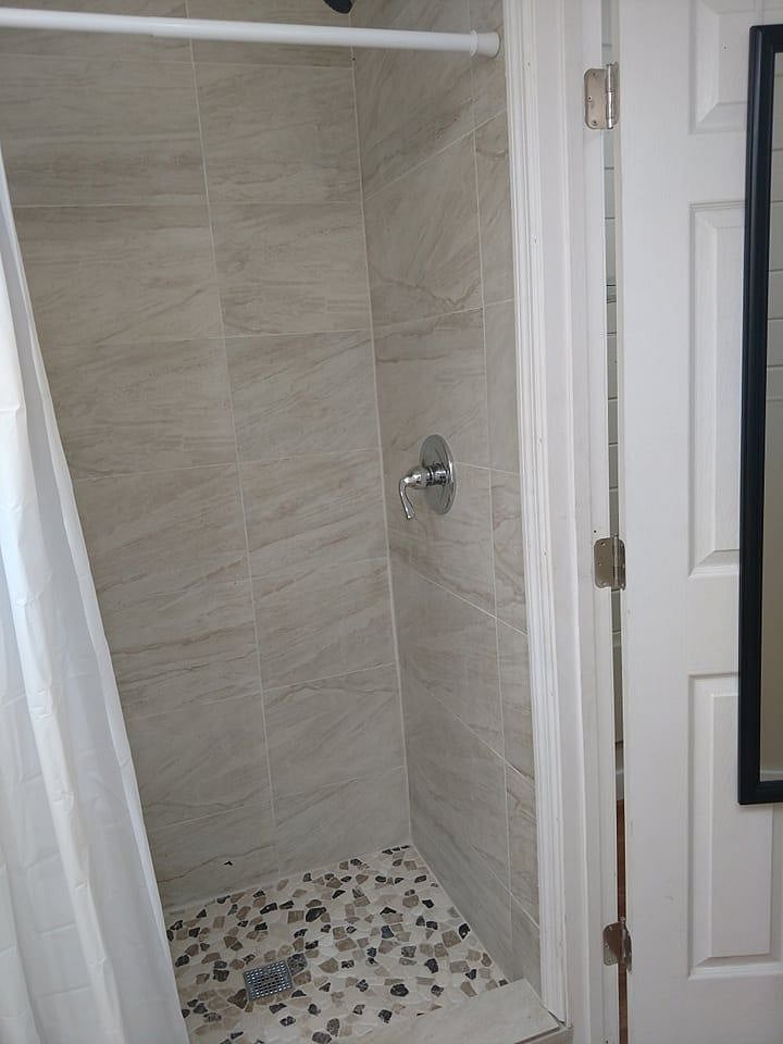 Brand new shower.
