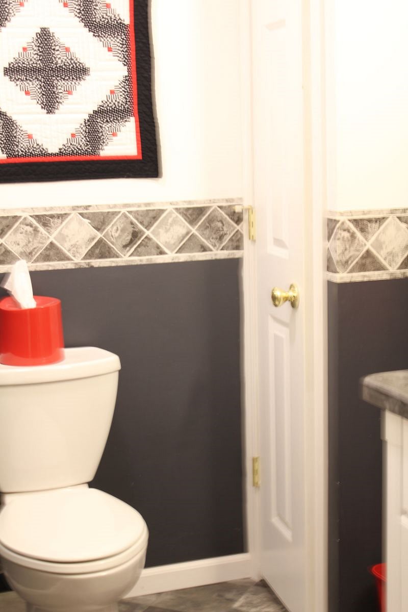 Smaller bathroom with shower
