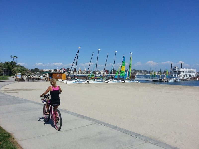 Miles of boardwalk to explore by bike, or foot!