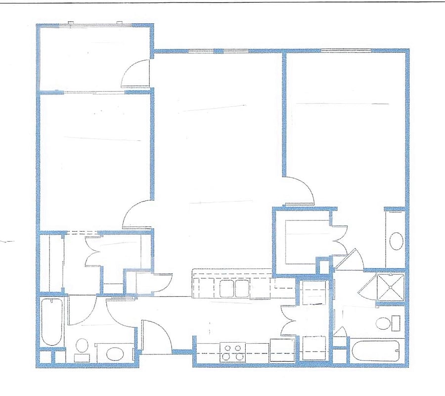 Master Bedroom on Right and 2nd Master Bedroom on Left