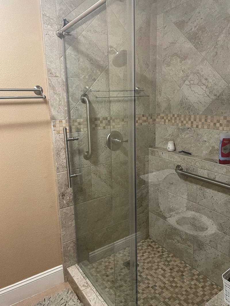 Master Bathroom 1 Spacious Shower! :)