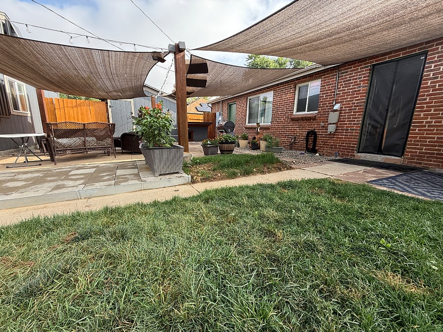 Back patio.