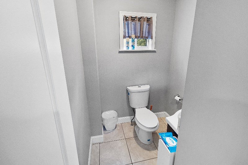 Half bath off kitchen