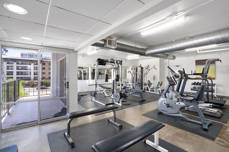 2024 Update - Brand new gym equipment! Get a cardio workout in, lift some weights, stretch in our private on-site gym.