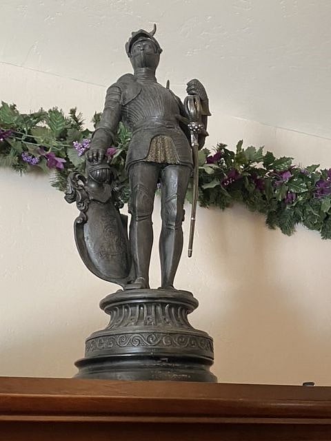 Bronze Statue in Master Bedroom