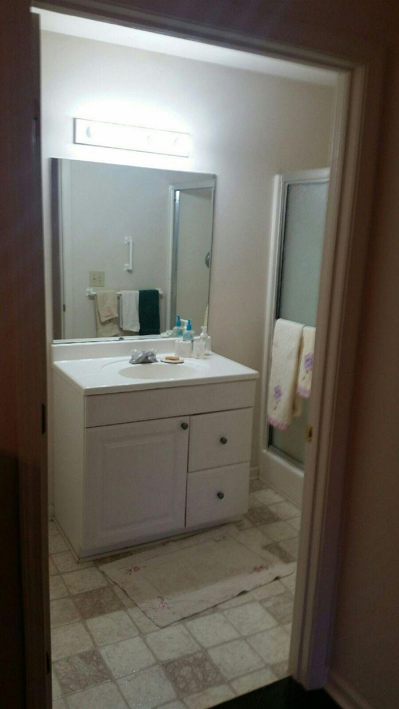 Master bath vanity