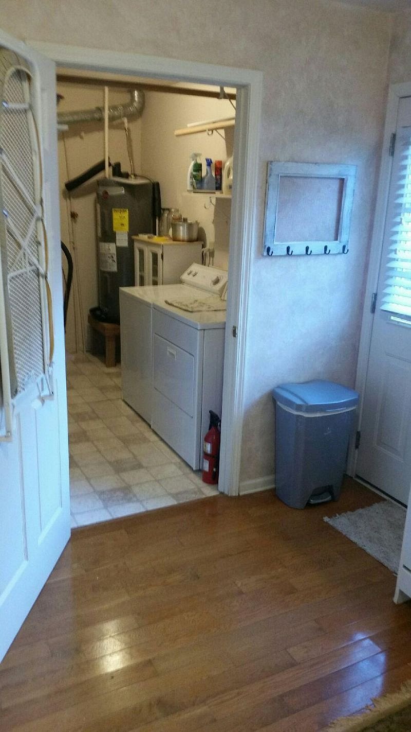 Laundry room off kitchen