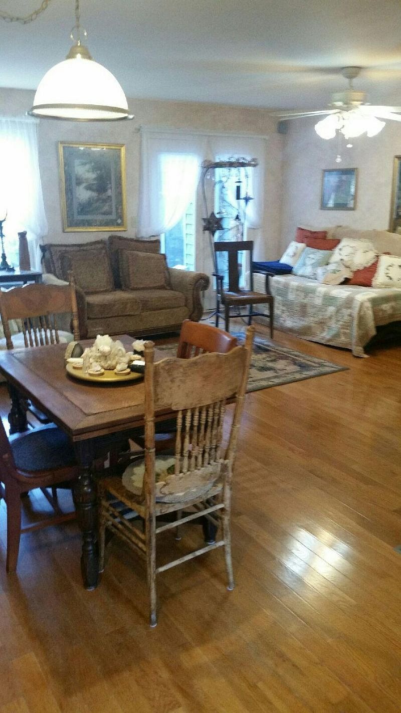 Dining, living room area