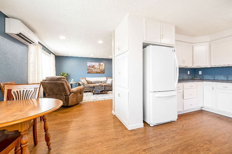 Lots of newly remodeled kitchen storage.