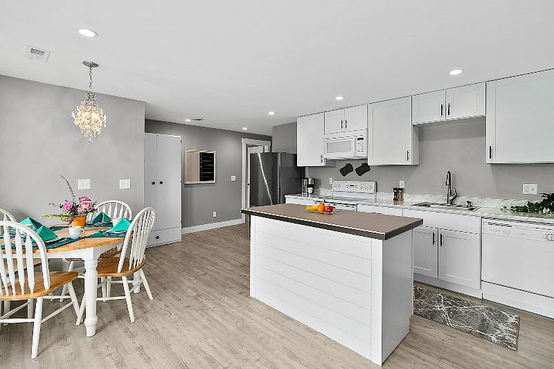 Kitchen and dining area