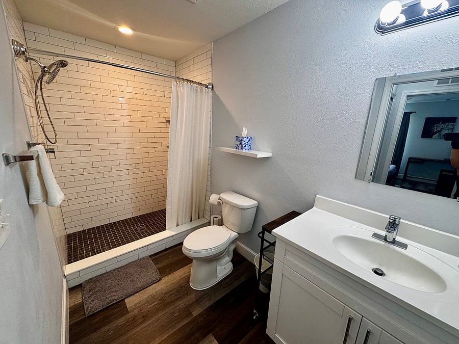 We strive to keep the apartment clean and sanitized for our guests! All linens are white to ensure that any wear or soiling is easily noticeable, so nothing used harshly or soiled is ever restocked. Each guest can rest assured they are entering a welcoming, fresh, and hygienic space for their stay!