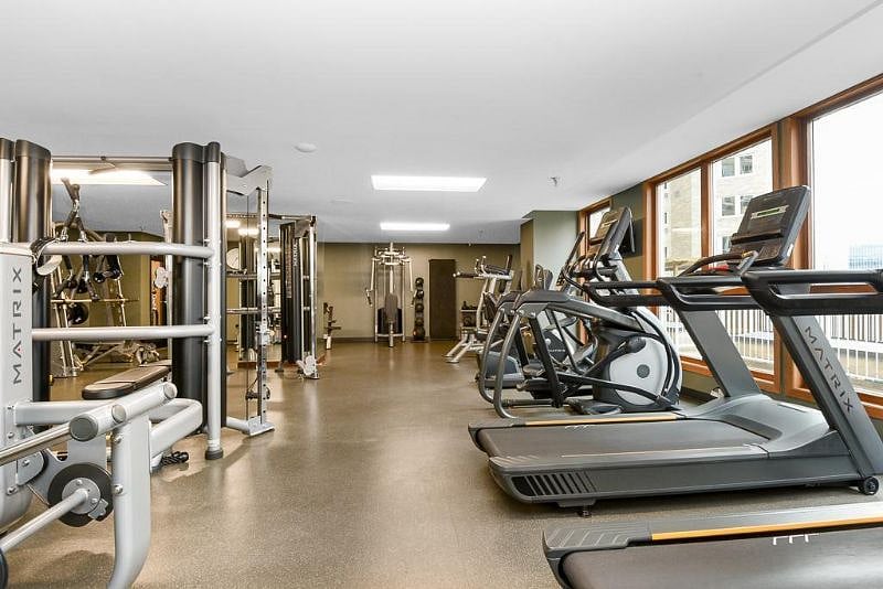Shared amenities: gym