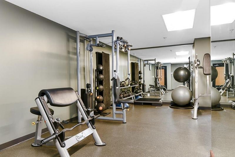 Shared amenities: gym