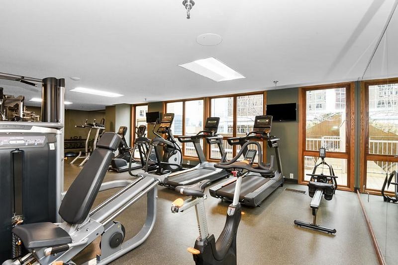 Shared amenities: gym