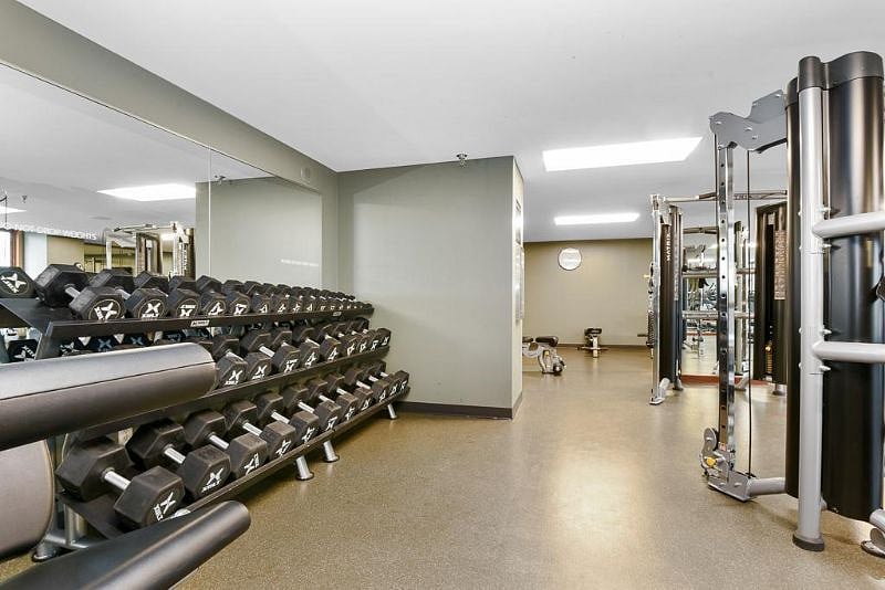 Shared amenities: gym