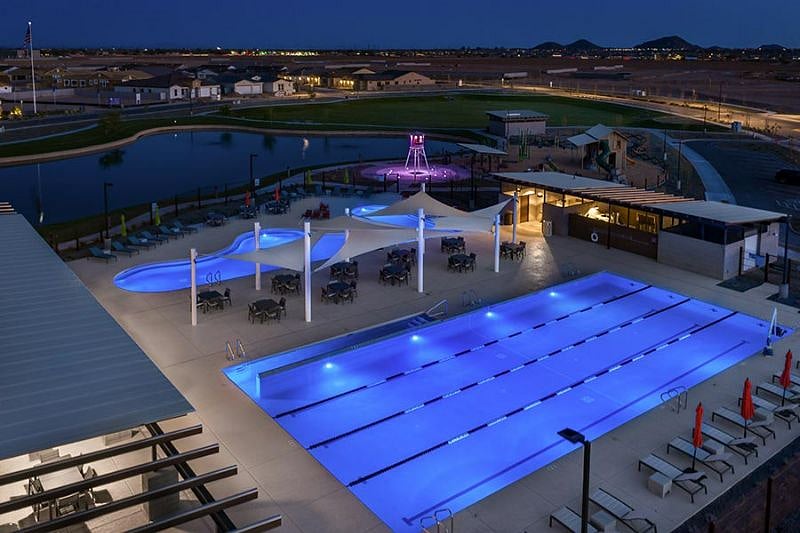 Community access to Jr size lap pool, swimming pool, splash pad, biking and walking trails through out the neighborhood. 