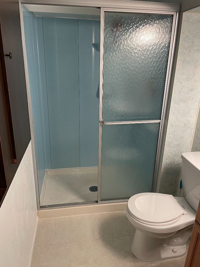 standing shower