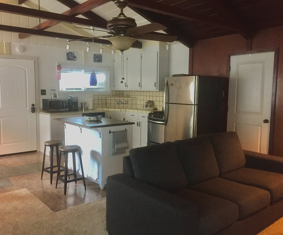 living room and kitchen
dining and Desk area all in one room