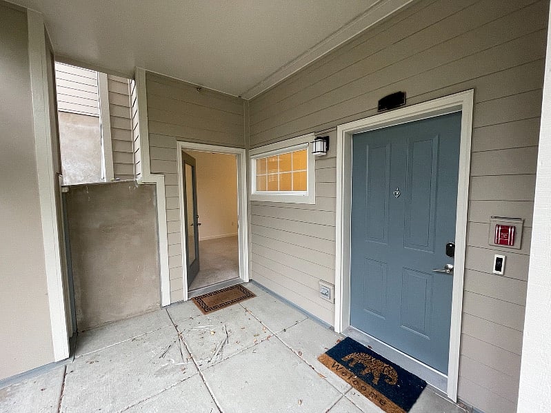 Private entrance into bedroom 