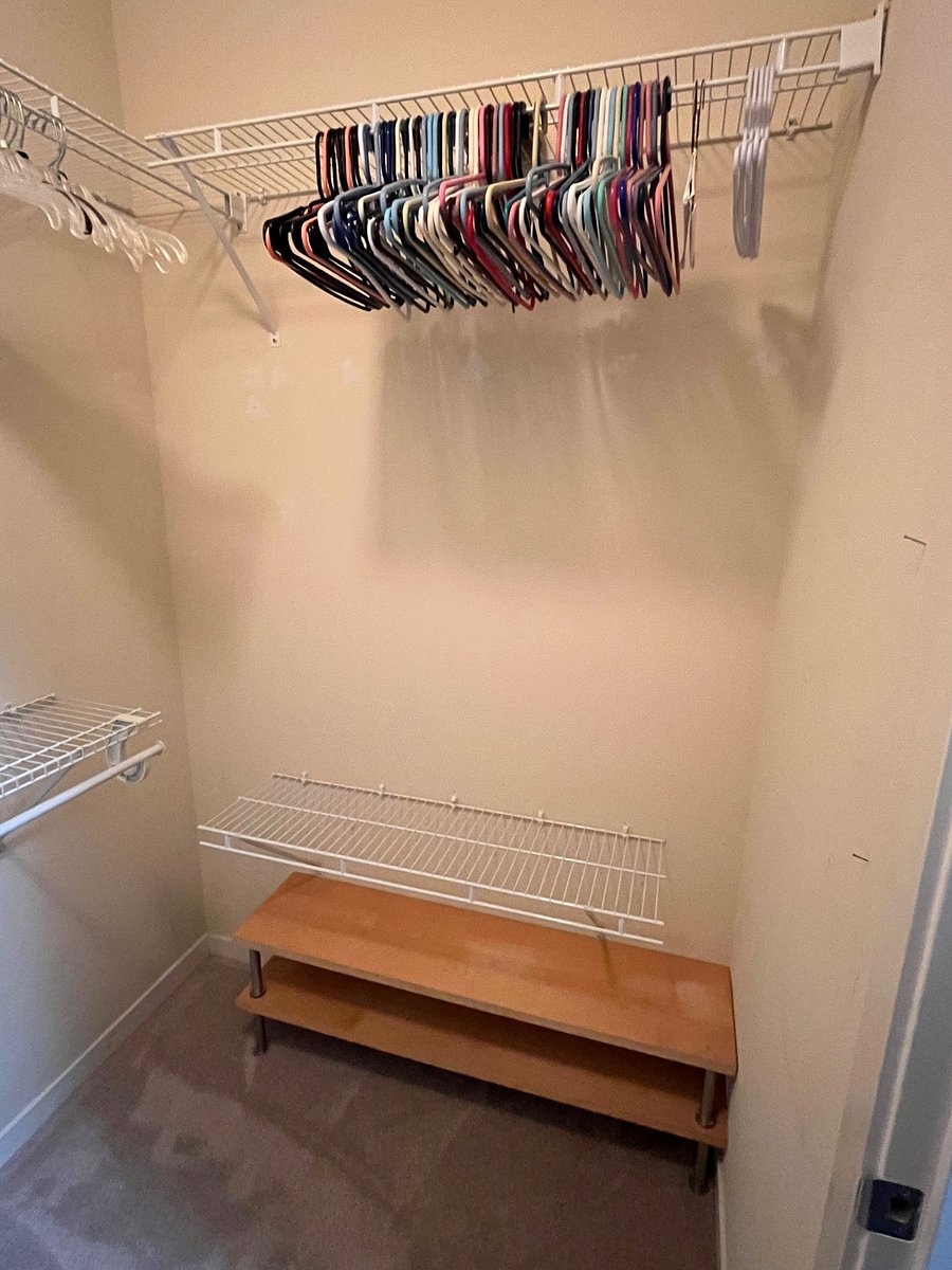Bedroom walk-in closet