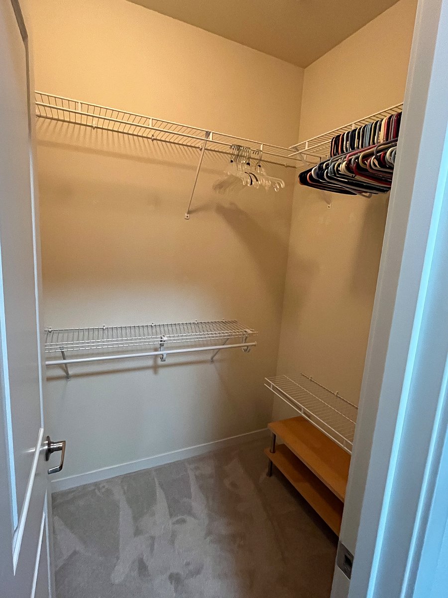 Bedroom walk-in closet