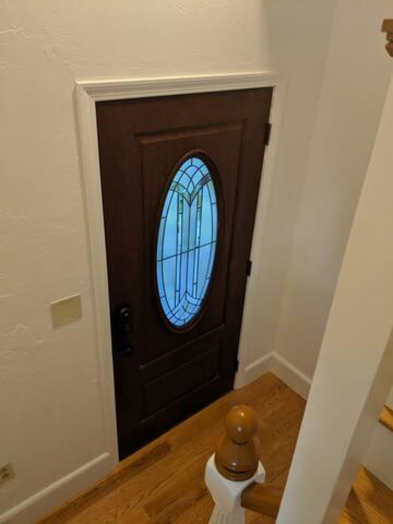 Front door recently upgraded to keycode lock, for your convenience!