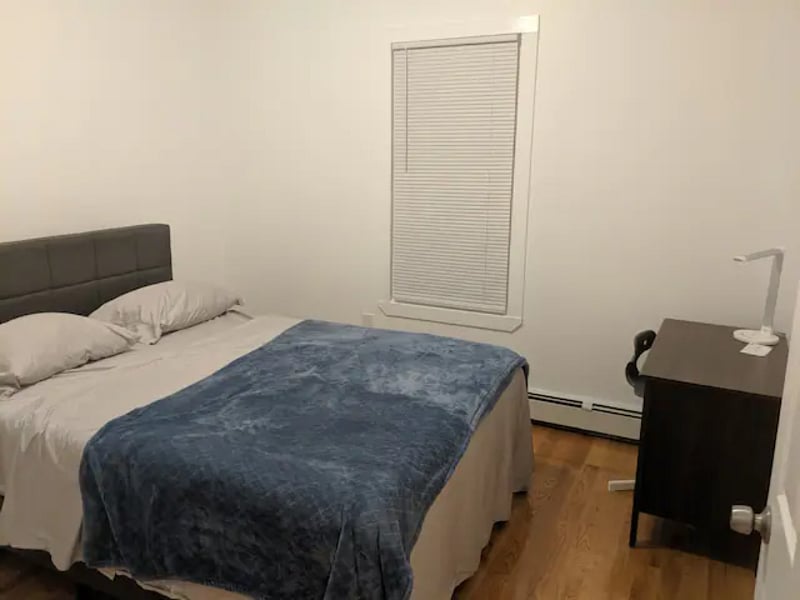 New queen bed in each bedroom (with 12" memory foam mattress)