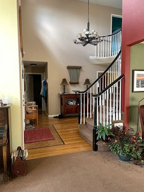 Main entry and door to laundry