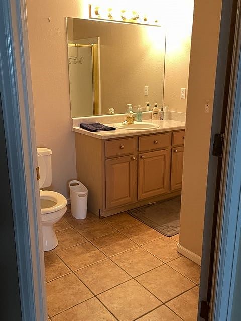 Lower level bathroom with shower