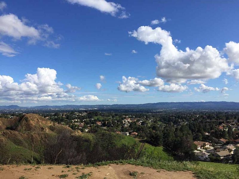 Views all the way to downtown from here.