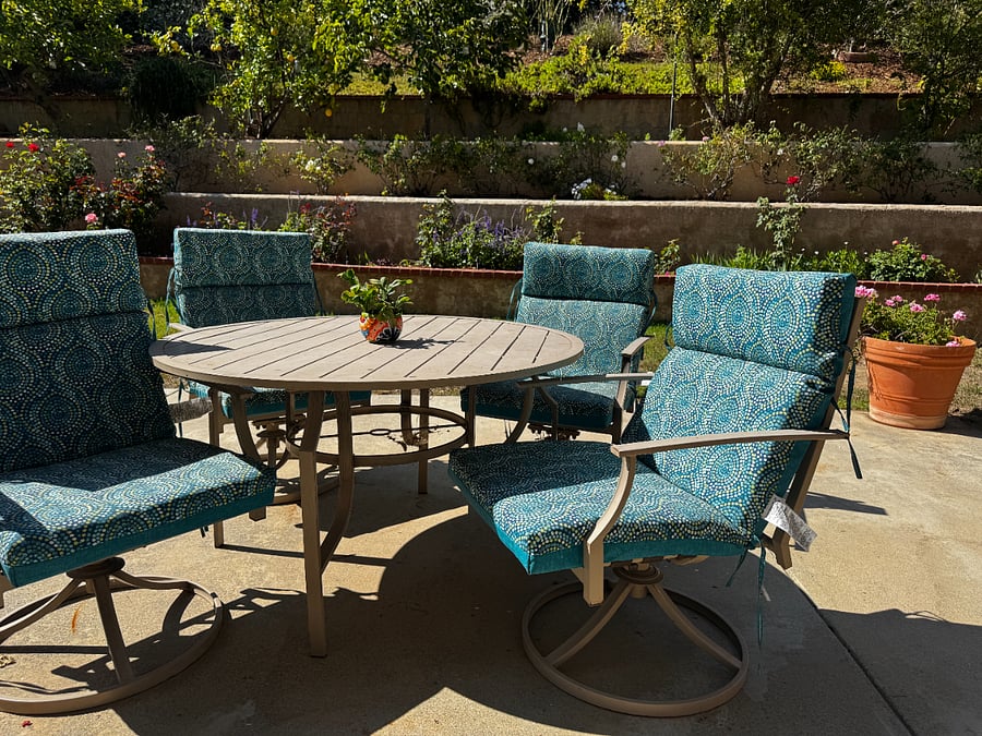 Enjoy dining on the patio