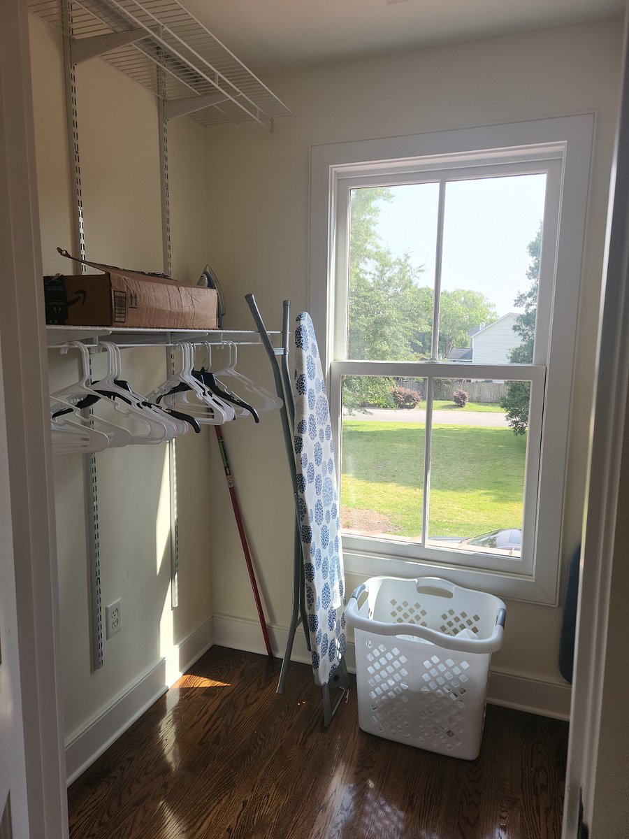 Huge walk-in closet. Photo doesn't do justice!