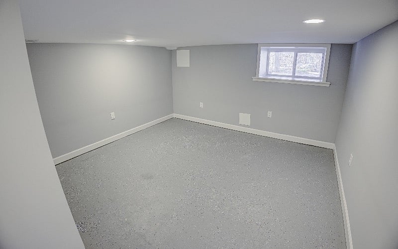 since picture- new flooring, couches, and rug