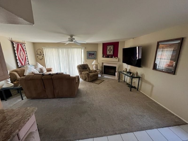 The Great room that combines the kitchen and family room.