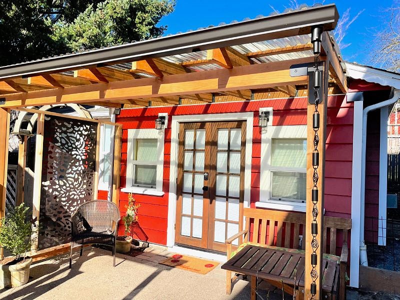 Rain or shine, delight in outdoor meals and patio living!