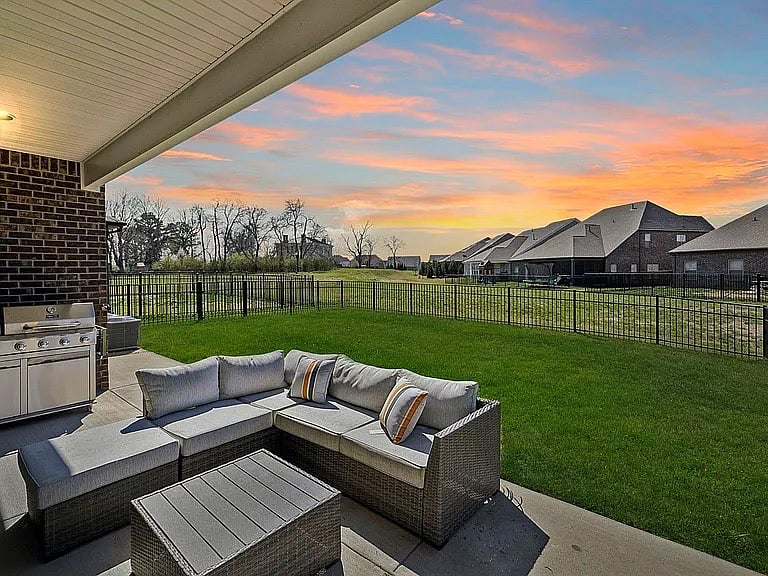 Patio with TV