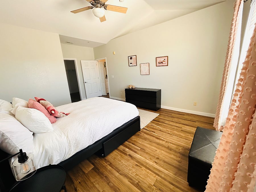 Drawers under the bed for extra storage